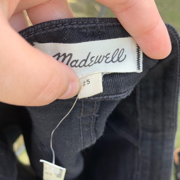 Madewell NWT 25 Denim Utility Zip Skirt in Black - Picture 6 of 7